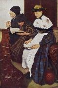 Leibl, Wilhelm Three Women in Church (mk09) Spain oil painting artist